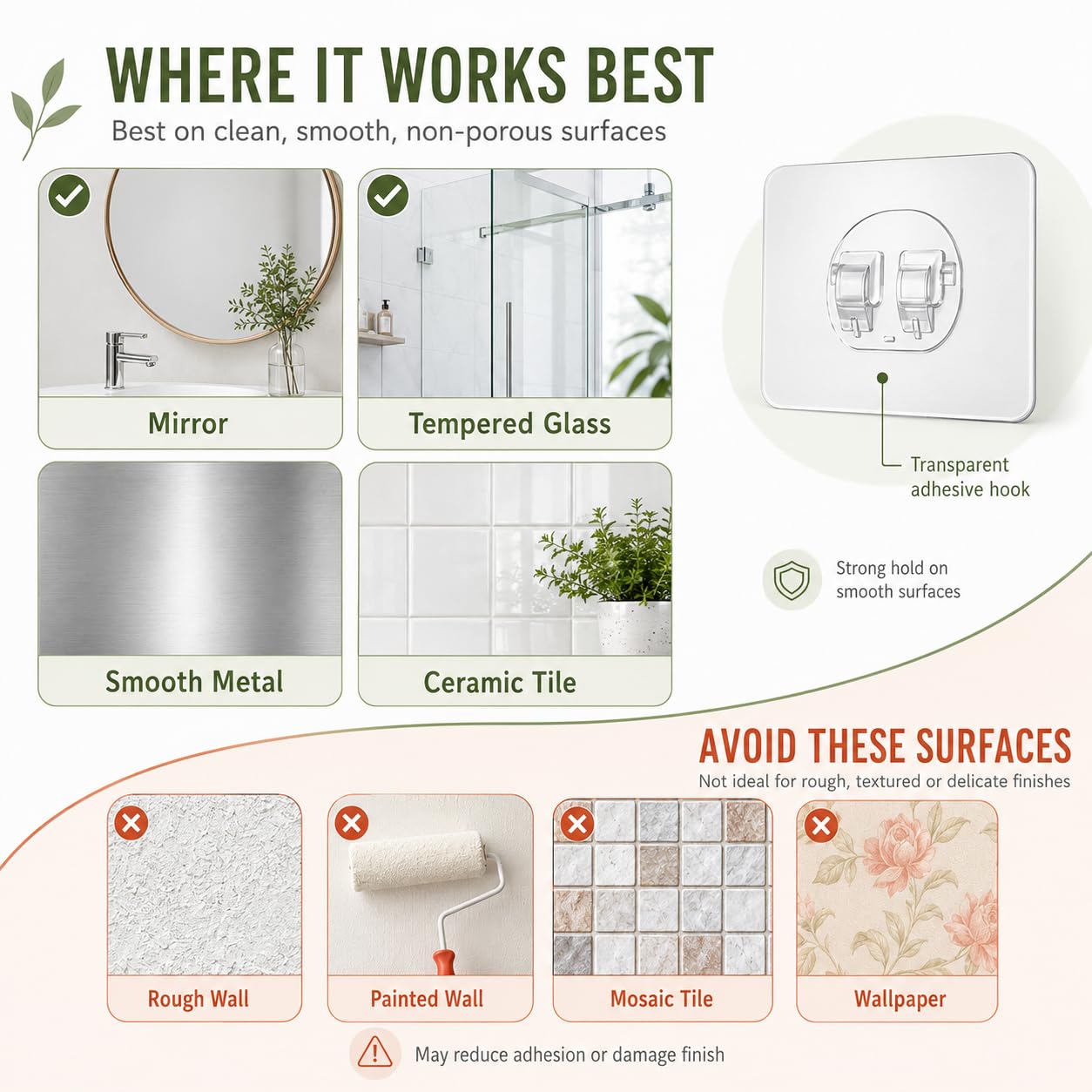 12 Pack Shower Caddy Adhesive Replacement Pads for Bathroom Shelves Hooks