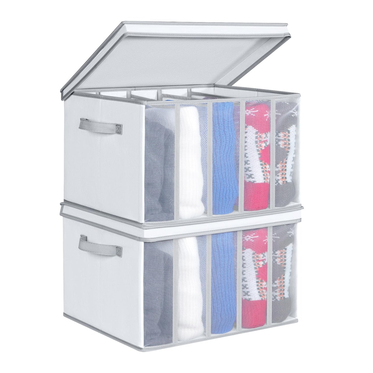 Univivi Extra Large Wardrobe Closet Organiser, 43 * 30 * 30cm, 2 pack