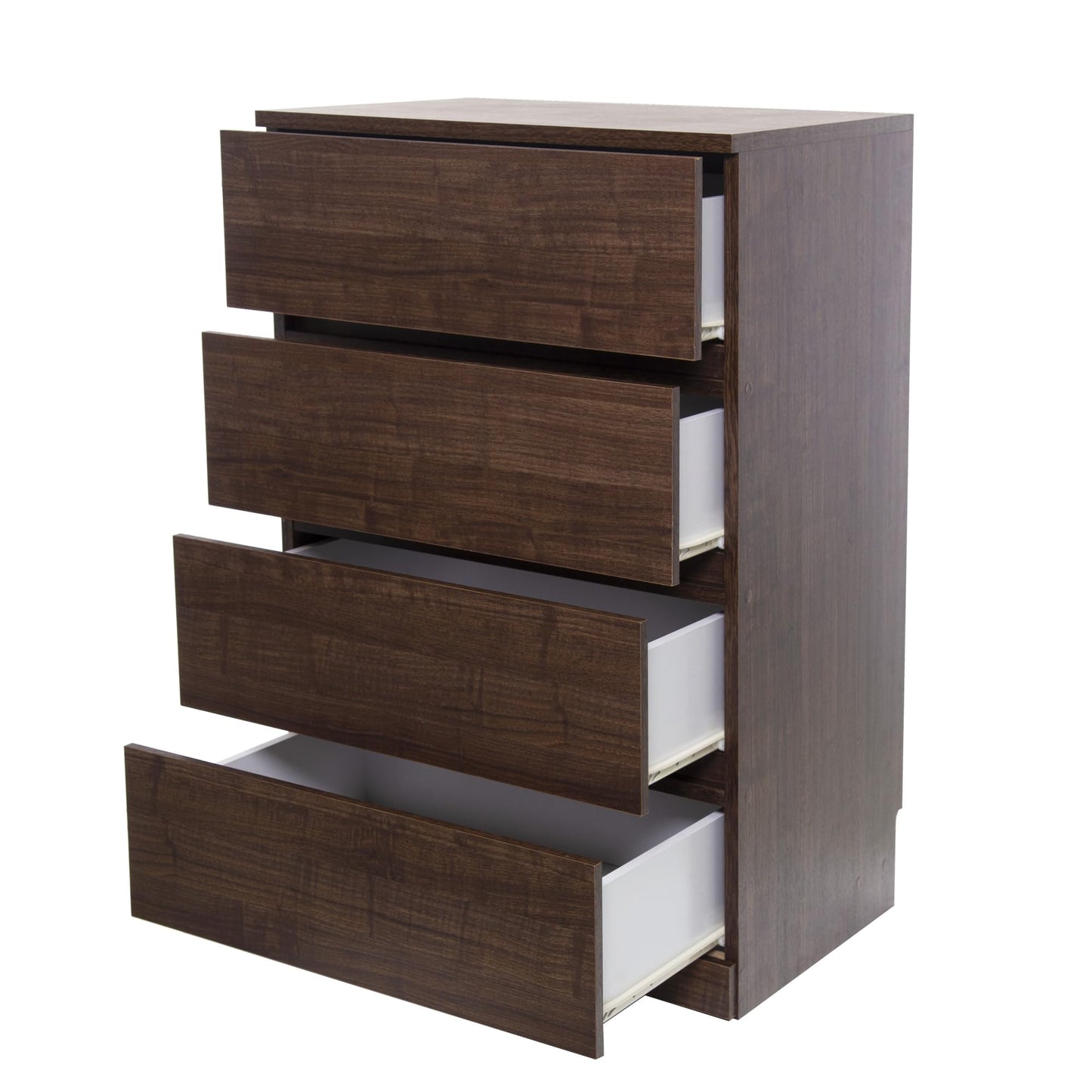 Iris Ohyama, Dresser/Chest of Drawers/Wooden Chest of Drawers/Dresser with 4 Drawers Runner, Easy Assembly, Modern Design, Office, Living Room