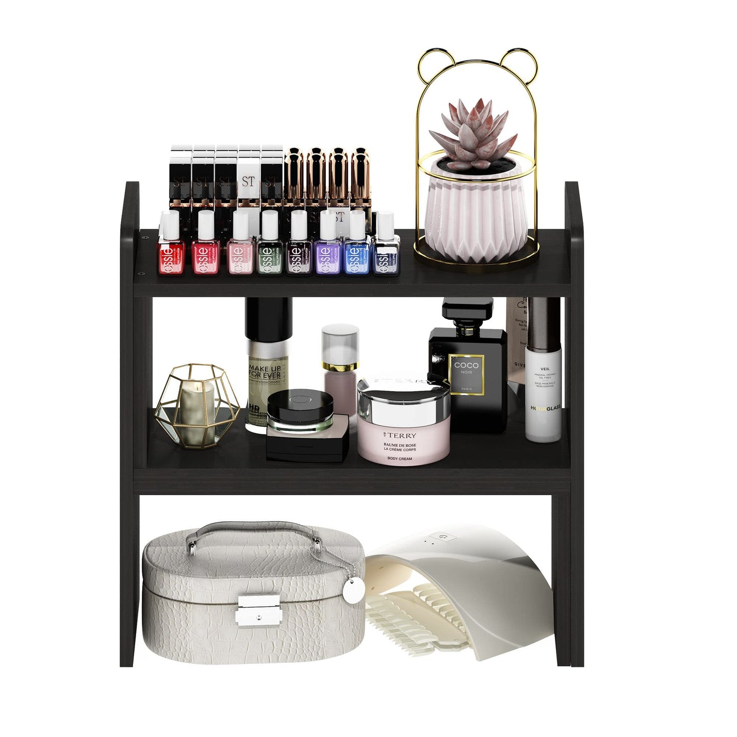 Furinno Classic Desk Top Organizer Bookshelf, Espresso