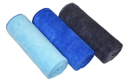 MAYOUTH Microfibre Sports Towels Fast Drying & Absorbent Gym Towel Workout Sweat Towels for Gym Fitness,Yoga, Camping 3-Pack 40cm X80cm, Dark