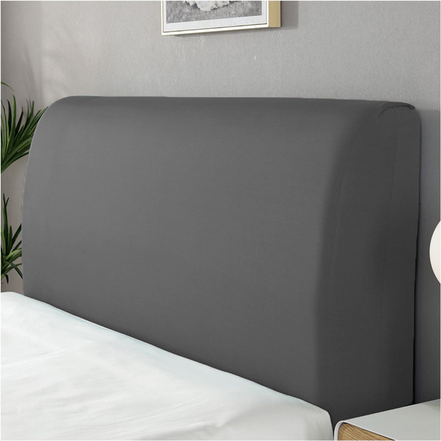 Sueving Stretch Headboard Cover, Bed Headboard Cover, Dustproof Headboard Wrap, All-Inclusive Bed Head Protector for Single/Double/King/Super King