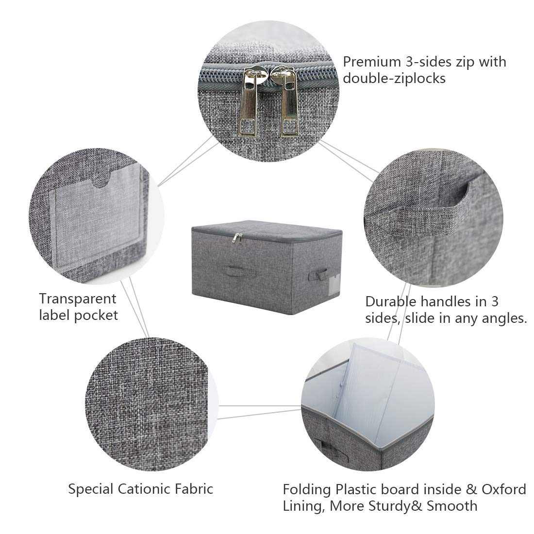 iwill CREATE PRO Rigid Storage Containers with Plastic Board