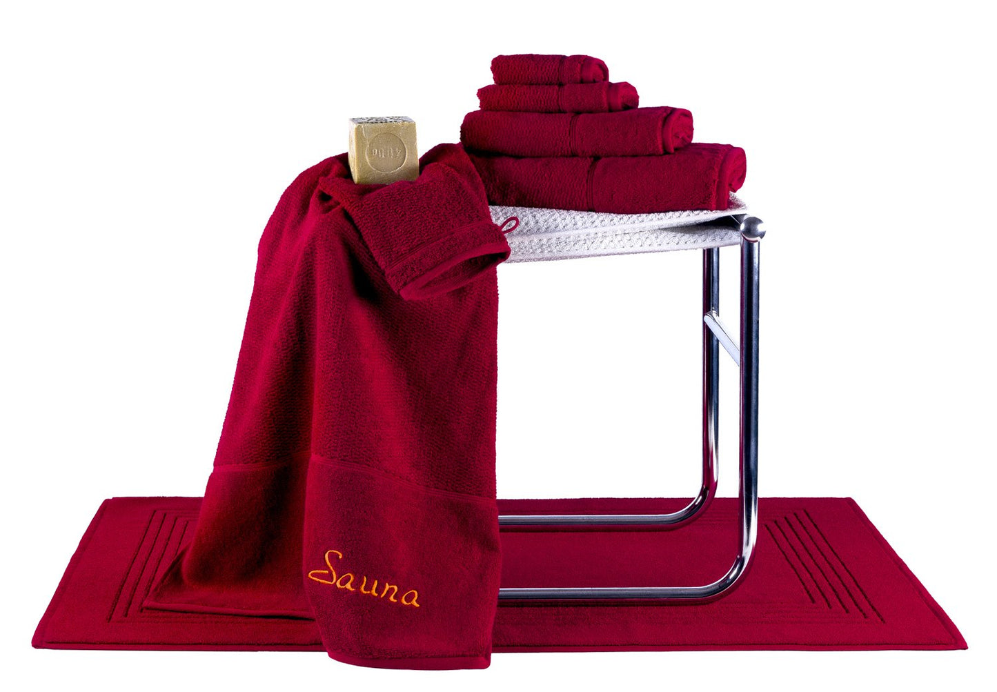 Frottana Pearl soap cloth 30 x 30 cm made of 100% cotton, snow 3er set
