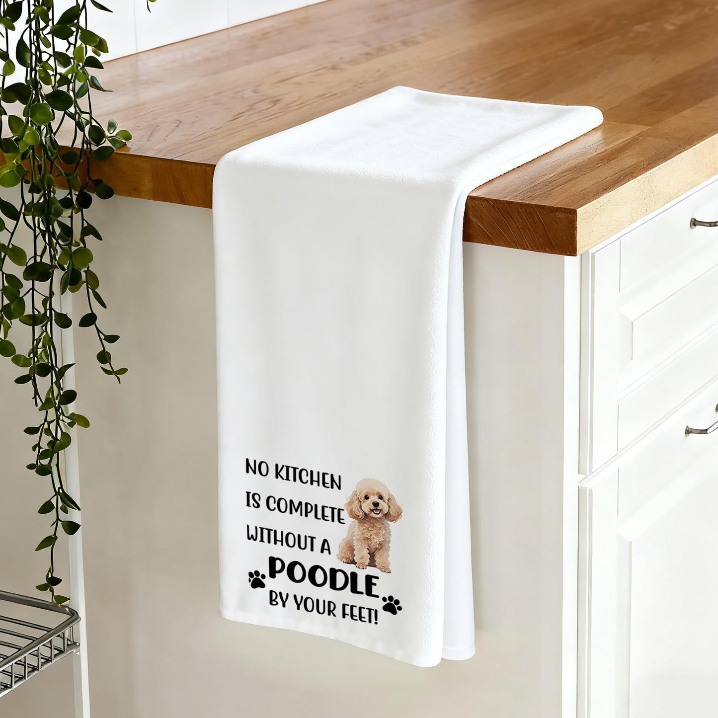 Yeeaulpa Poodle Gifts Kitchen Towel,Poodle Christmas Towels,Dog Gifts,Dog Mum Gift,Dogs Dad Gift,Mothers Day Presents from Dogs,Present for