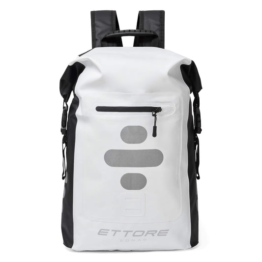 Ettore Cycling Rucksack 100% Waterproof Dry Bag 30L - Black/White - Sonar