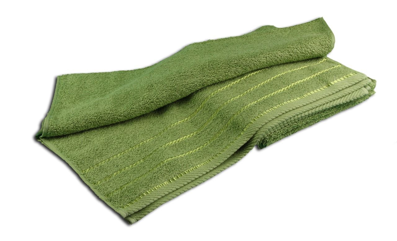 Gözze - Set of 4 Hand Towels, Berlin, 100% Cotton, 50 x 100 cm - Dark Green