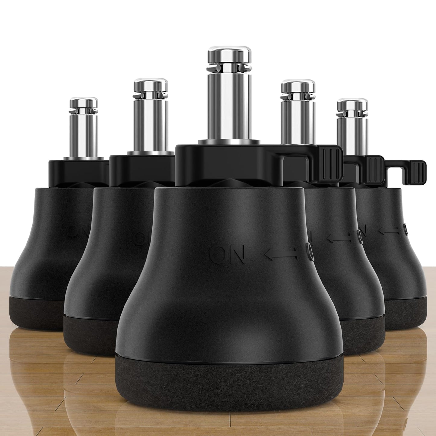 Bell Glides Replacement Office Chair, Fixed Stationary Castors