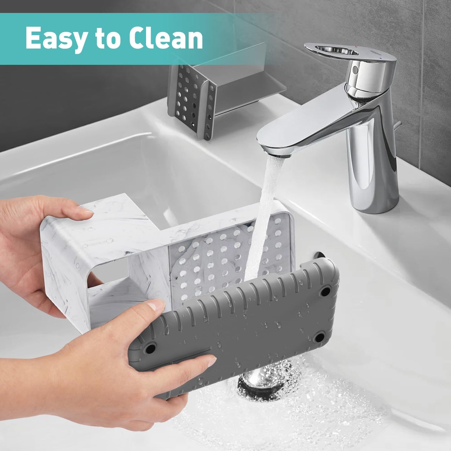 PARKMANI Toothbrush Holders for Bathroom Countertop, Kids Electric Toothbrush and Toothpaste Holder, Bathroom Accessories Vanity Organizer