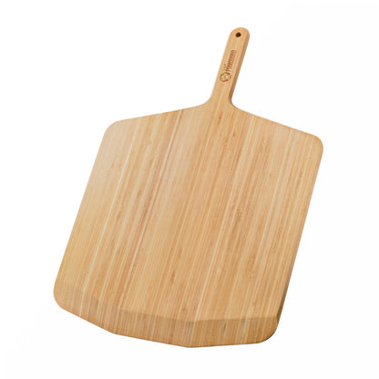 Chef Pomodoro 16-inch Bamboo Pizza Peel, Wooden Pizza Peel 16 Inch (41 cm), Pizza Paddle, Wood Pizza Board, Pizza Peel with Handle, Pizza Oven