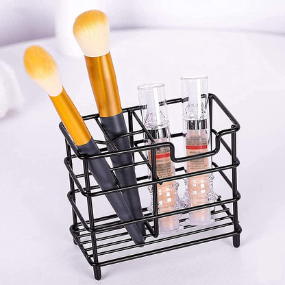 Toothbrush Holder Metal 4 Slots Ventilated Wall Mount Rack Mould-Proof Stainless Steel Stand for Electric Toothbrush Toothpaste Razor Shaver Comb