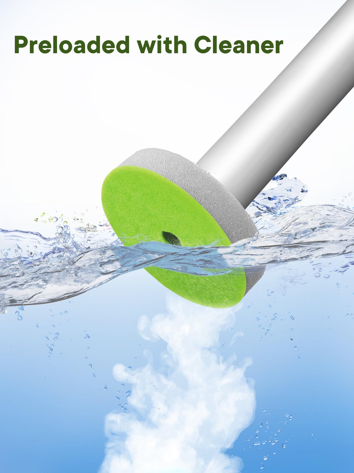 Disposable Toilet Brush and Holder Set, Toilet Bowl Cleaner Wand with 36 Refill Heads, Toilet Brush for Bathroom, Toilet Bowl Brush and Holder