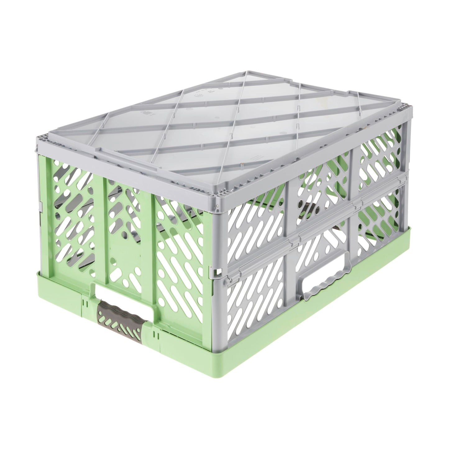 keeeper Sturdy Professional Folding Box With Soft-Touch Handles, 54 X 37 X 28 Cm, Ben Eco Line, Green (Eco Grass Green)