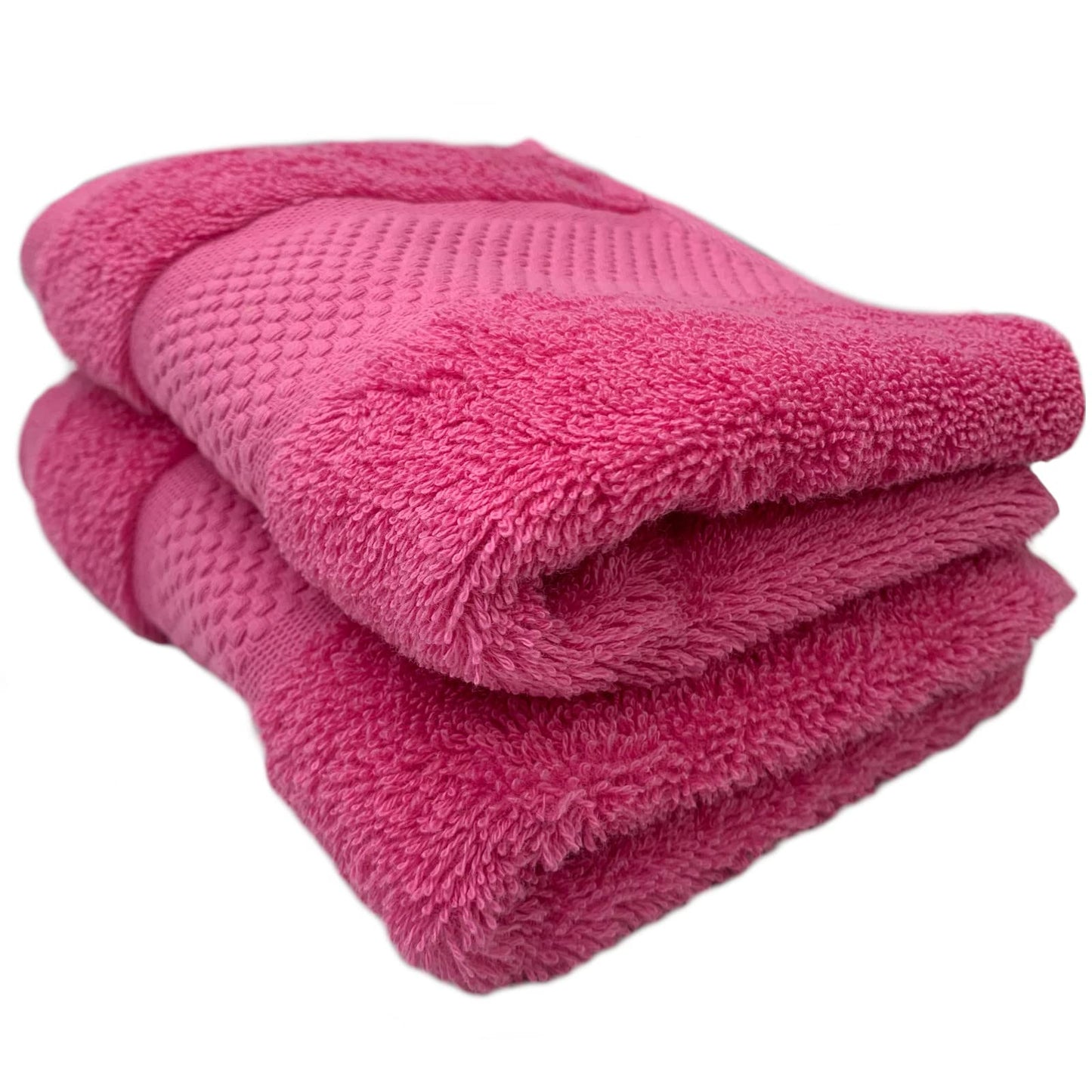 Sue Rossi Guest Towels 30 x 50cm Set Of 2, Organic Turkish Combed Cotton, 600gsm Thick, Soft & Absorbent Bathroom Or Kitchen Small Hand Towel