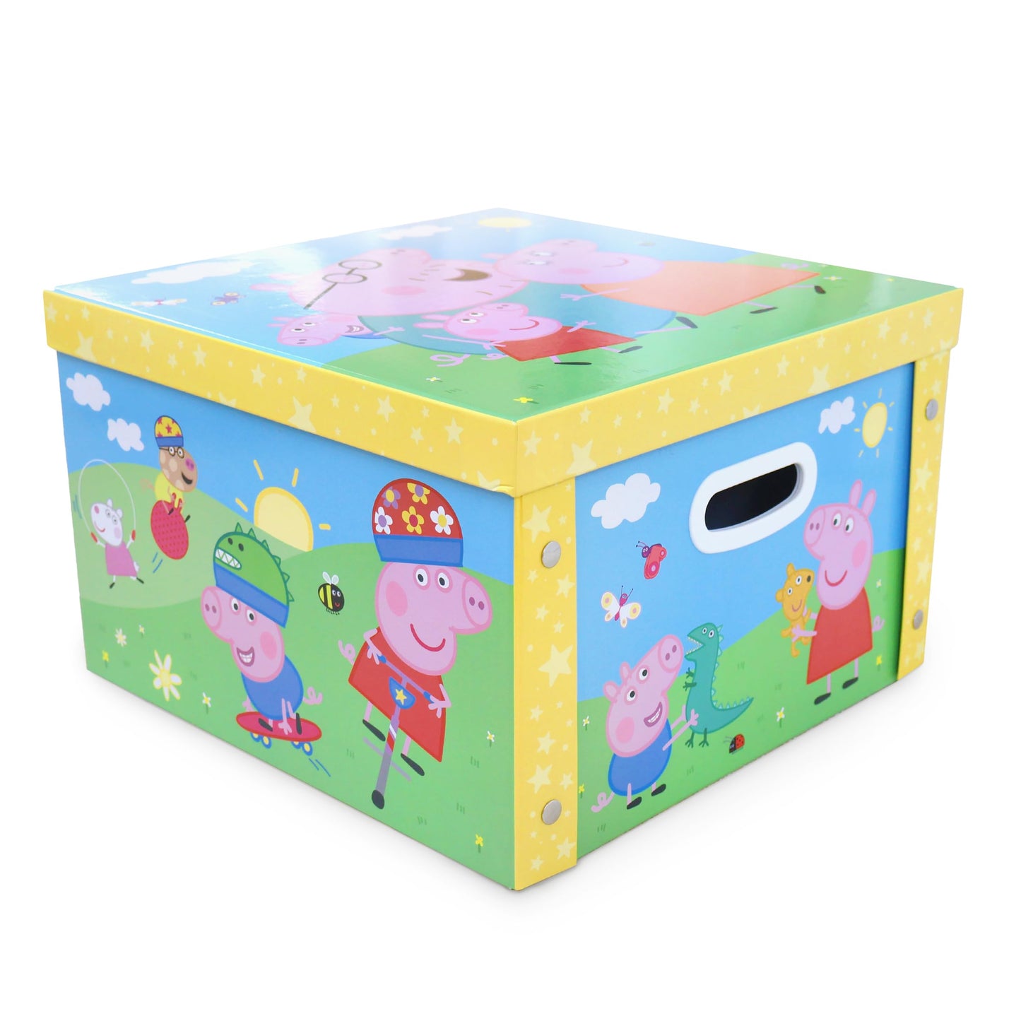 Robert Frederick Peppa Pig Collapsible Storage Box | Stackable Toy Storage for Children’s Rooms | Playroom Organisation | Official Licensed Gift