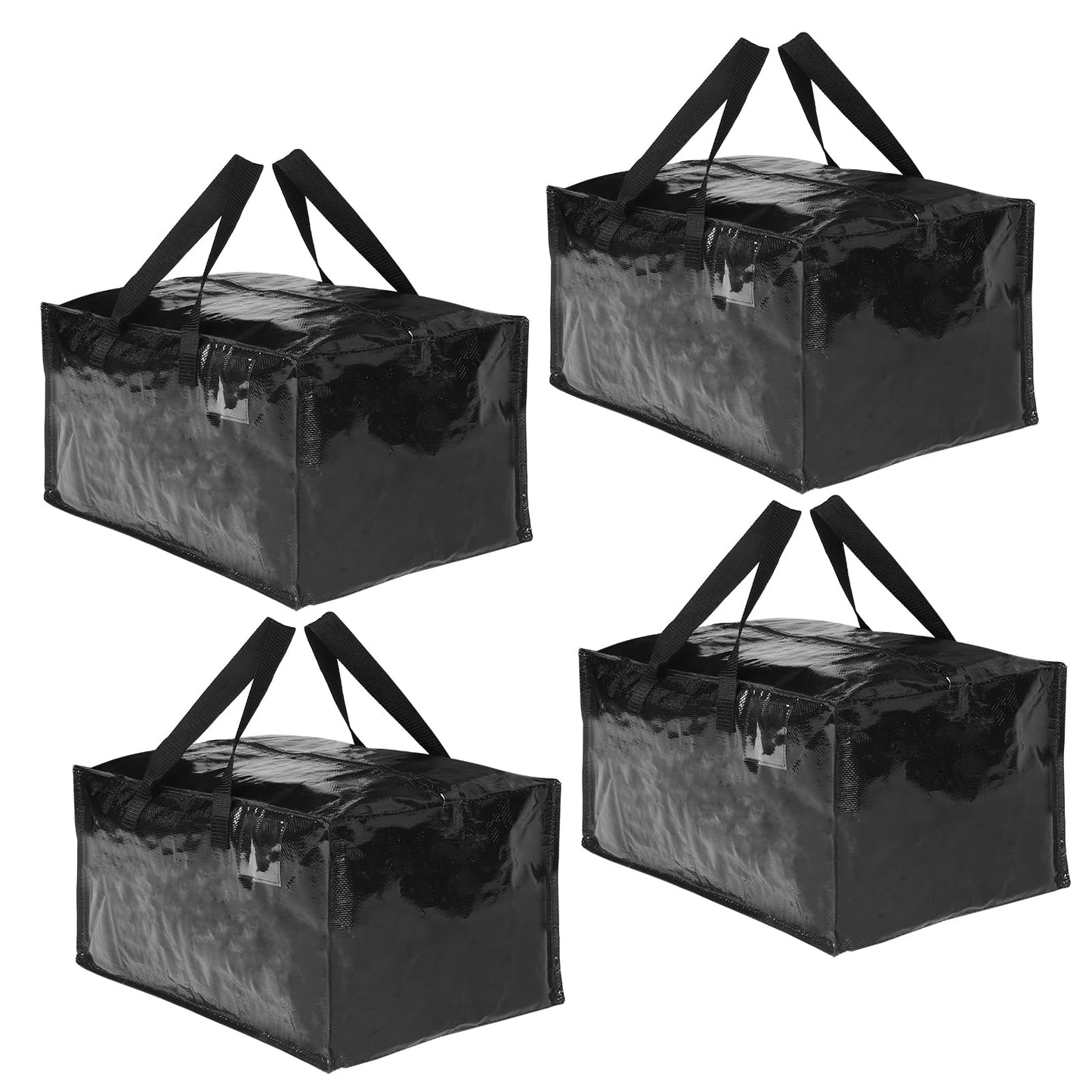 Moving Bags 4 Pack 90L Heavy Duty Extra Large Clothes Packing Boxes Black