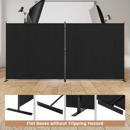 C-Hopetree 2 Panels Room Divider, 180cm Tall Indoor Folding Privacy Screen, Portable Partition Separator, Freestanding Separation Temporary Wall for