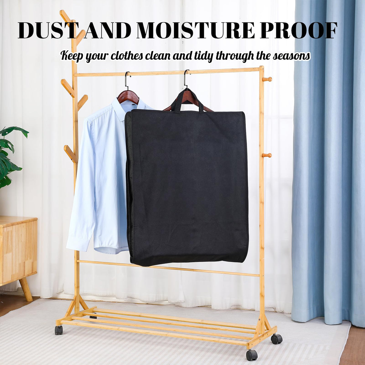 GSrenyu 60" Dress Bags Covers Long Garment Bags for Storage and Travel