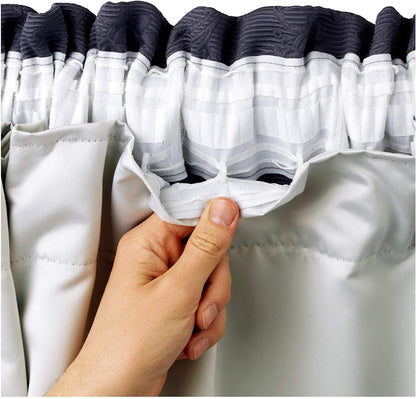 Kinfolk Textile Thermal Blackout Curtain Linings Pair 3 Pass Includes Curtain Hooks (90" x 72")