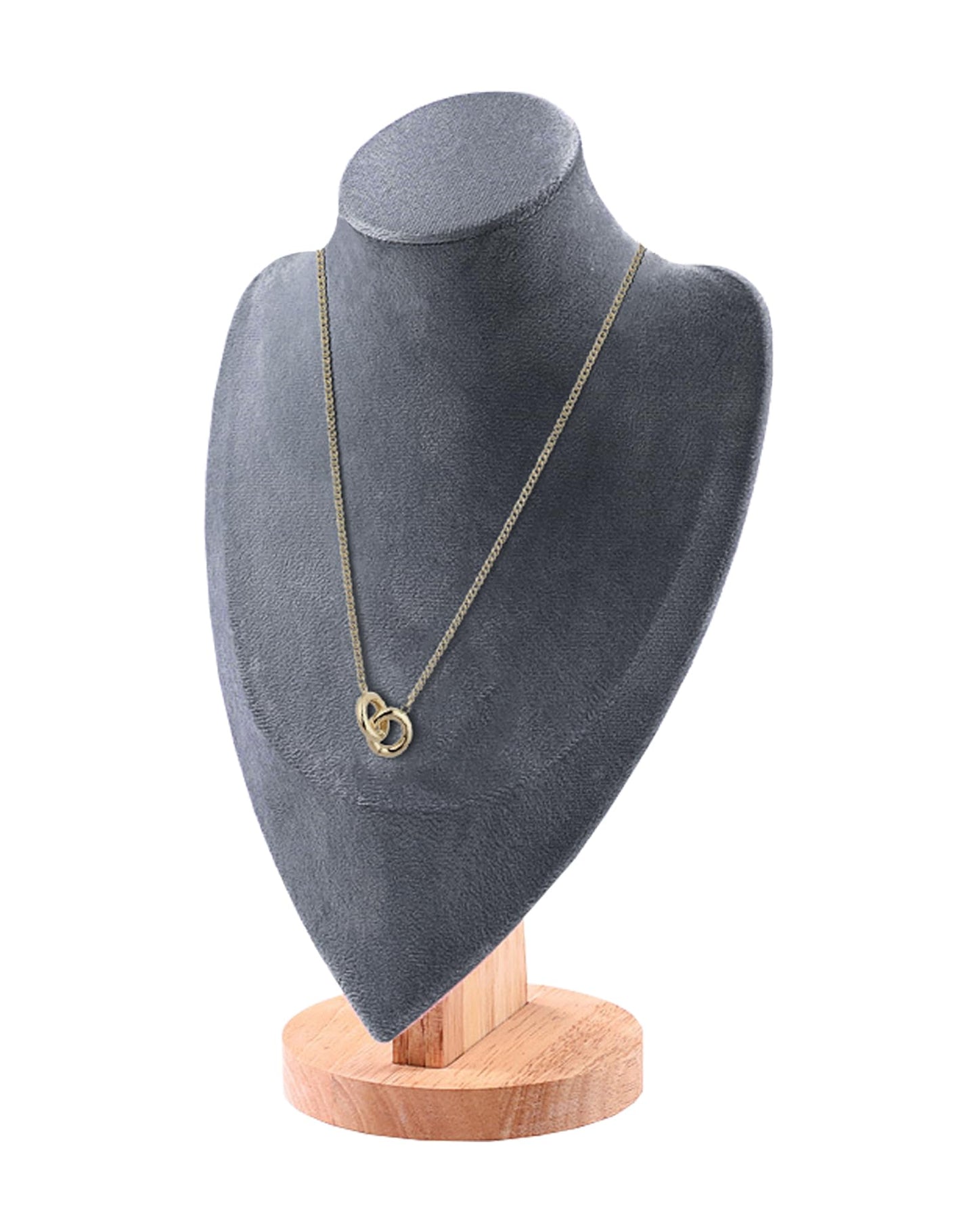 TINGSING Velvet Necklace Display Stand Jewelry Bust Display Stands