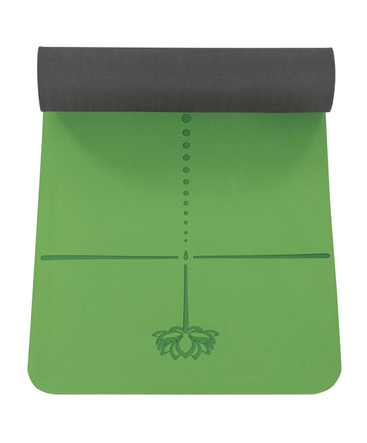 Marjar Yoga Mat Non Slip Exercise Mat TPE Eco Friendly Anti-Tear Yoga Mats for Women 1/3" Fitness Mat for Home Pilates Mats with Carrying Strap