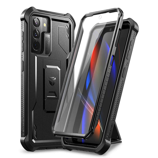 Dexnor Case for Samsung Galaxy S21 5G 6.2 Inch with Built-in Screen Protector Military Grade Armour Heavy Duty Front and Back 360 Full Body Shockproof