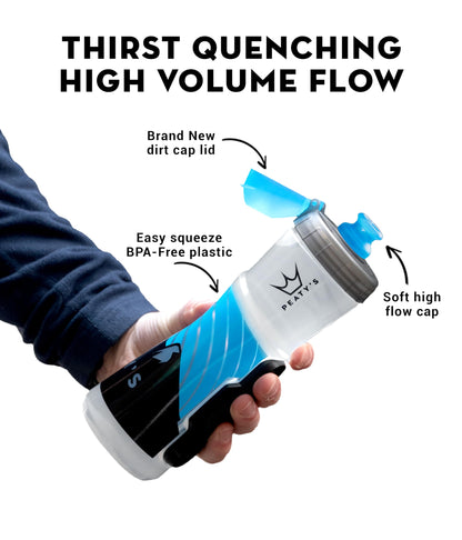 Peaty's x Fidlock Lockin Magnetic 450ml Bike Water Bottle & Mount, Bicycle Drink Bottles, Cycle Accessories For Mountain Biking & Cycling, Premium