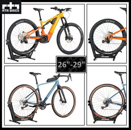 RTR BIKES Brutus Professional standing Bike Stand - Ideal for your garage, home or bike shop