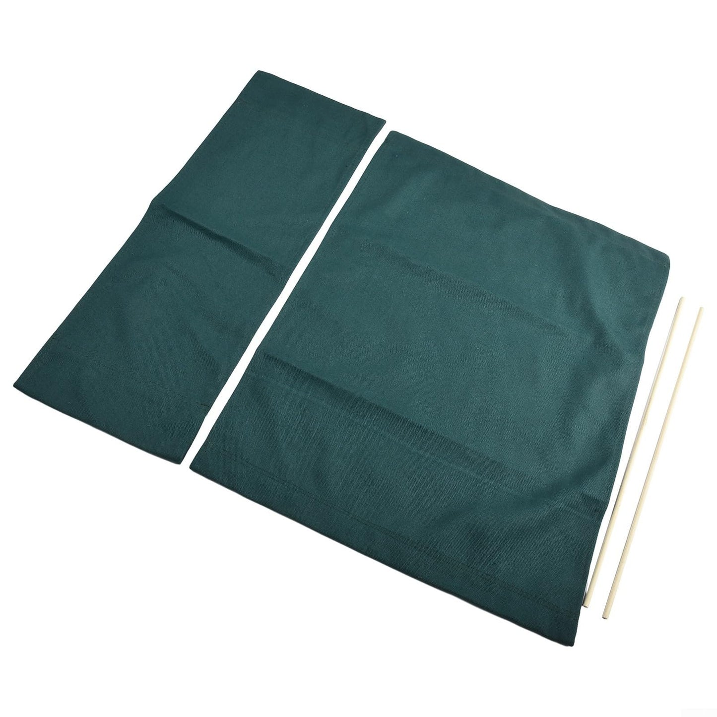 2Pcs Director Chair Covers Movie Chair Canvas Cover Replacement Covers Kit For Folding Director Chair Dark Green 20CmX53cm/53cm X 42Cm