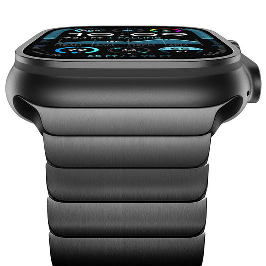 NewWays 49mm 46mm 45mm 44mm 42mm(Series 3 2 1) Metal Strap Compatible with Apple Watch,Solid Stainless Steel Link Replacement Band for iWatch Ultra 3