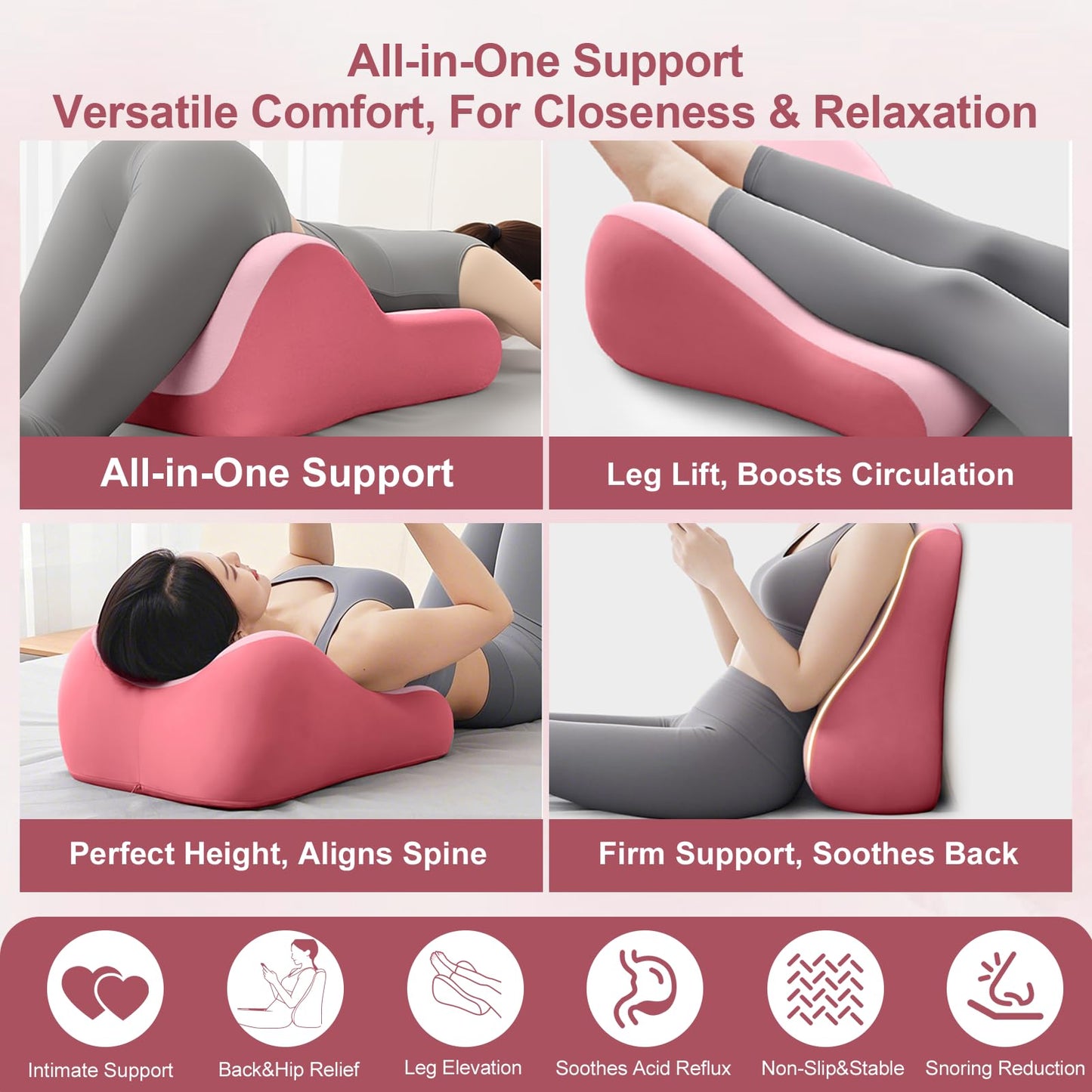 KUNYOS Couples Butt Cushion for Pregnant Women Furniture Pillow Pillowcase Suitable for Home Use, Ideal for Sitting and Lying