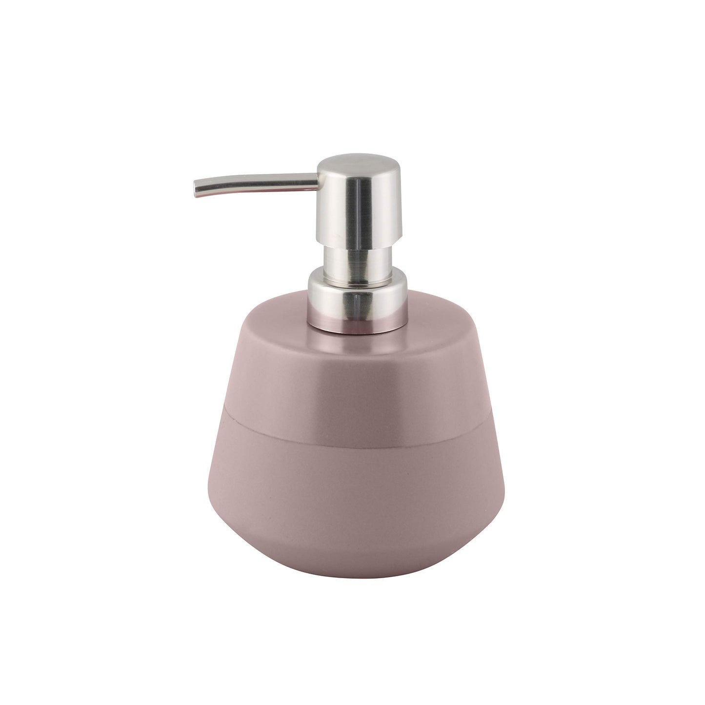 axentia Nevada Earthenware Soap Dispenser Diameter 10 cm Height Approx. 14 cm Taupe