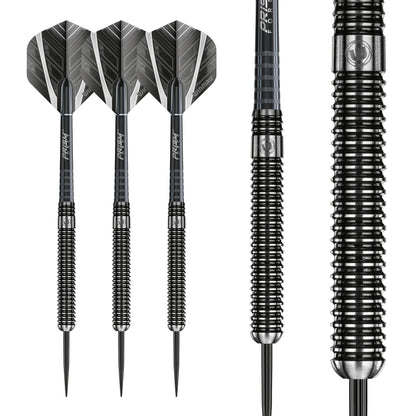 WINMAU Blackout 25 Gram Tungsten Darts Set with Flights and Shafts (Stems)