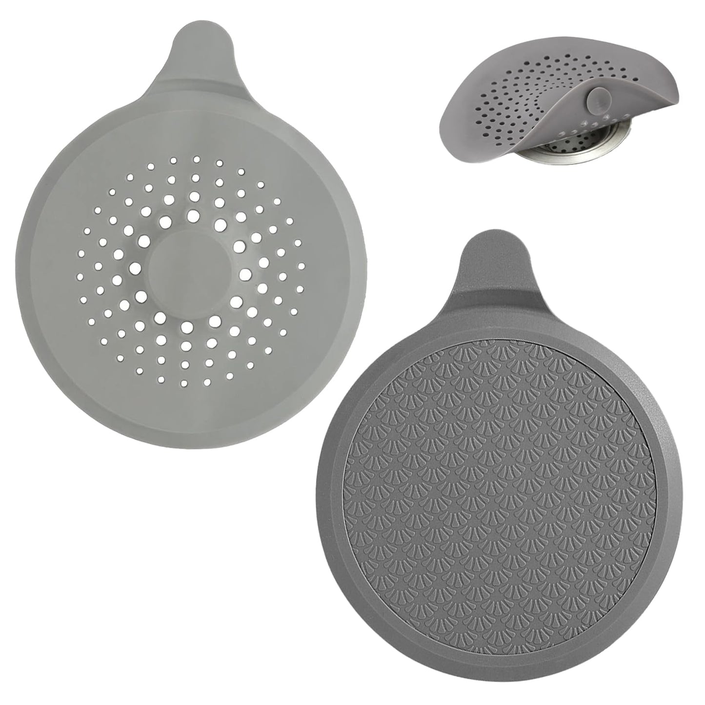 4 Pack Silicone Bathtub Stopper, Universal Sink Plug with Suction Cups, Shower Sink Drain Tub Stoppers, Drain Stopper