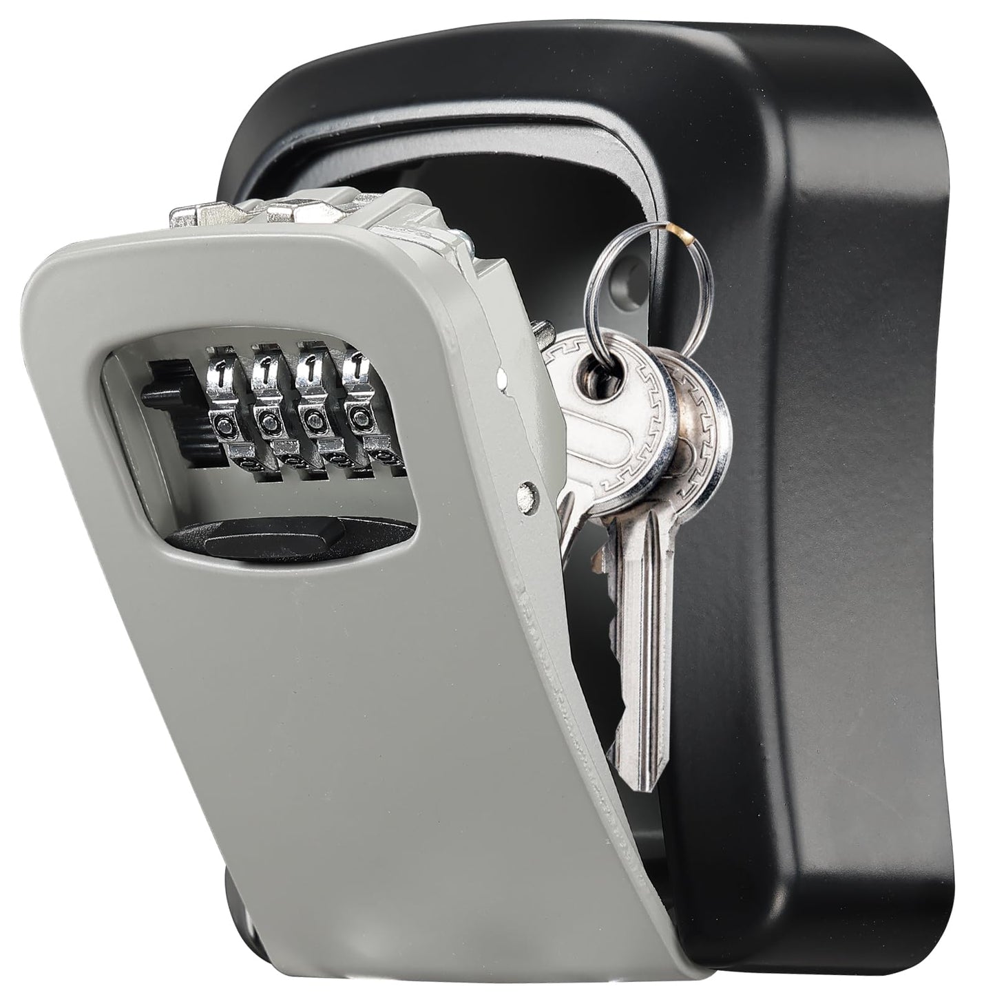 Key Safe Wall Mounted, Key Safe Lock Box outdoor with 4 Digit Combination, Heavy Duty Waterproof Key Cabinet for Home Garage School