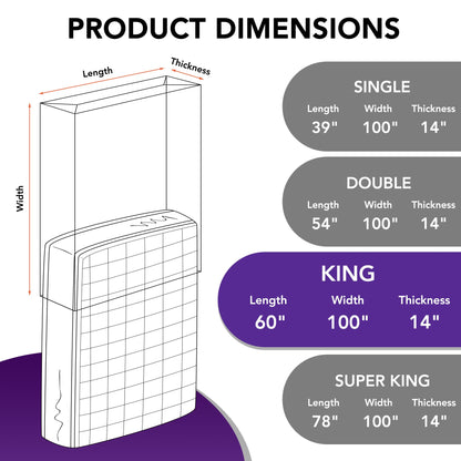 Mattress Bag for Moving and Storage, 5 Mil Heavy Duty Bed Mattress Cover, Mattress Protector Super Thick and Tear Resistant King