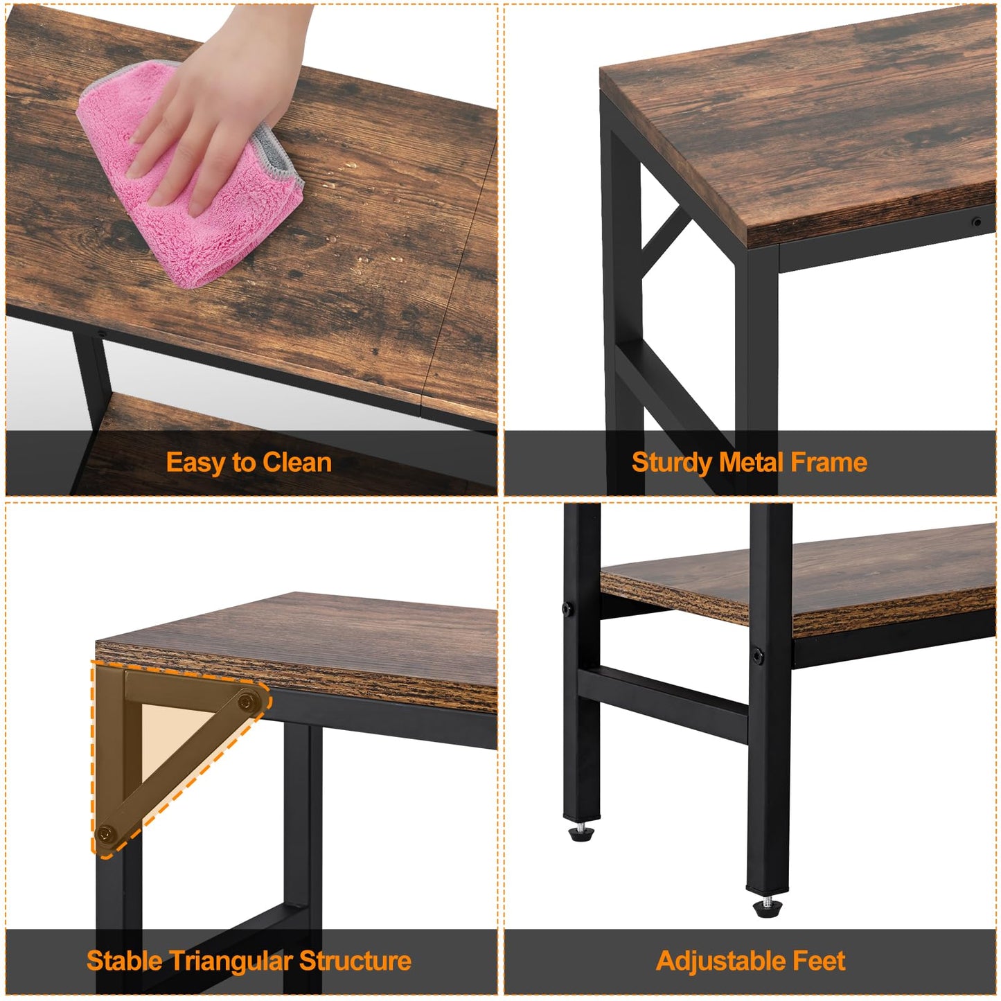 Livofloral Entryway Table, Narrow Sofa & Console Tables, Behind Couch Table for Hallway Bedroom Living Room Foyer Office