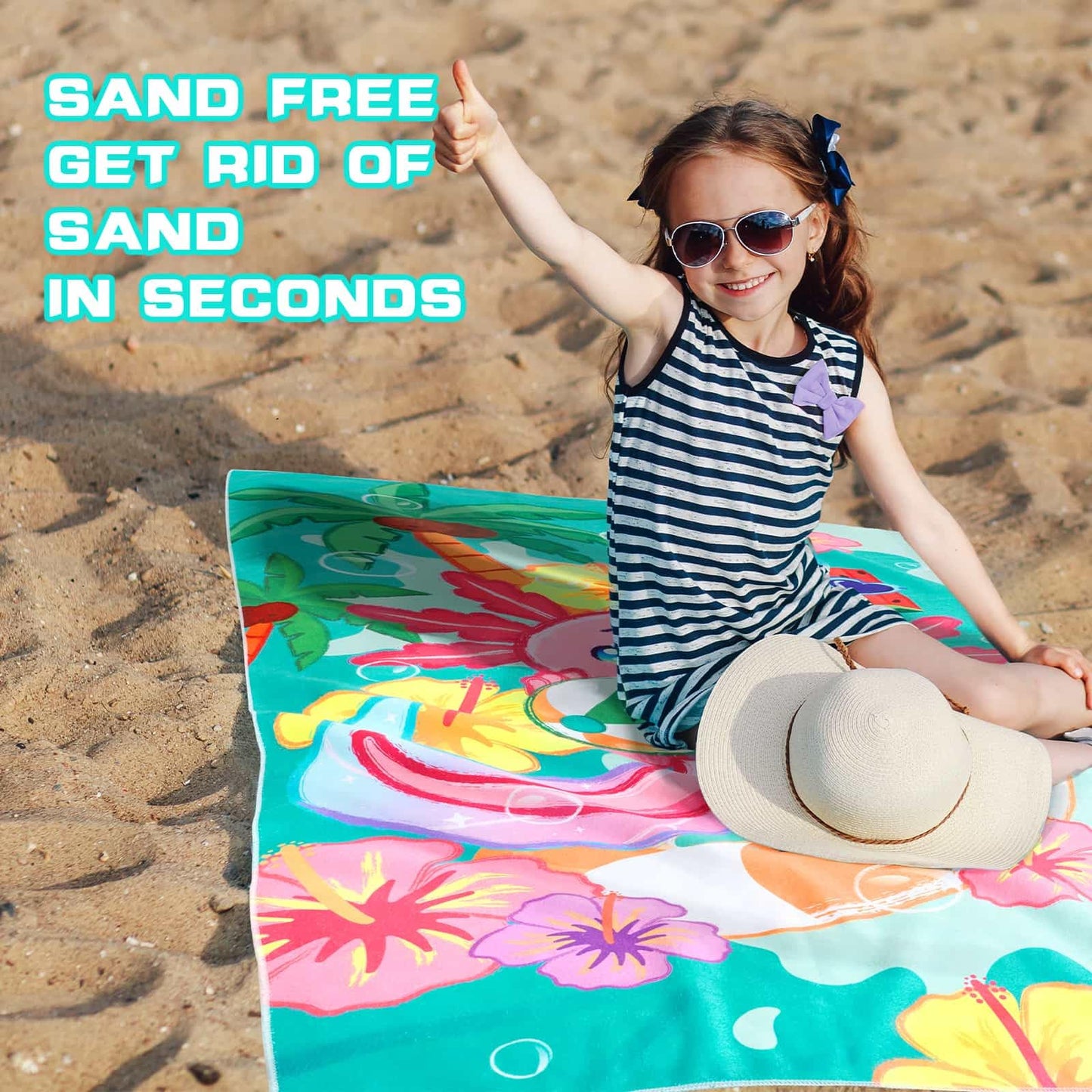 WERNNSAI Axolotl Microfibre Beach Towel for Kids, 76 x 150cm Bath Towel