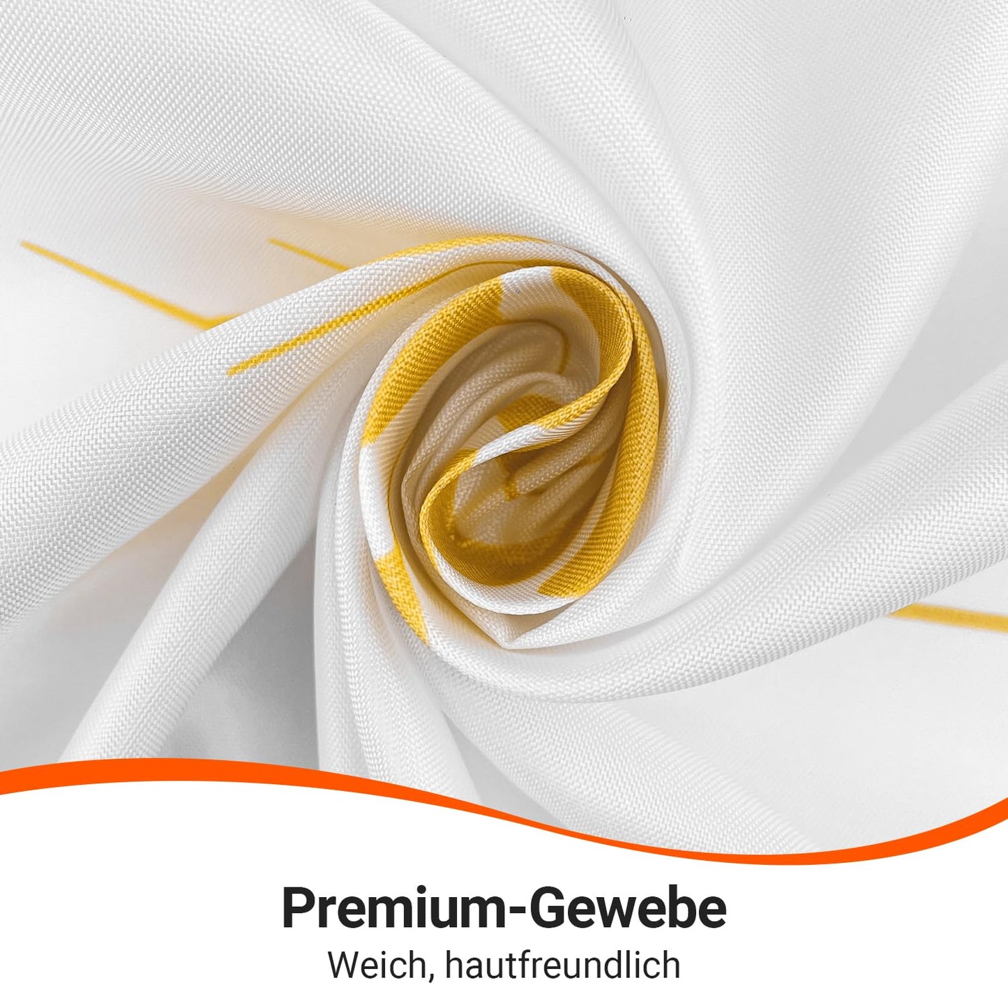 Lerores Shower Curtain, 120 x 200 cm, Colourful Wheat Ears, Weighted Hem, Anti-Mould Textile, Water-Repellent