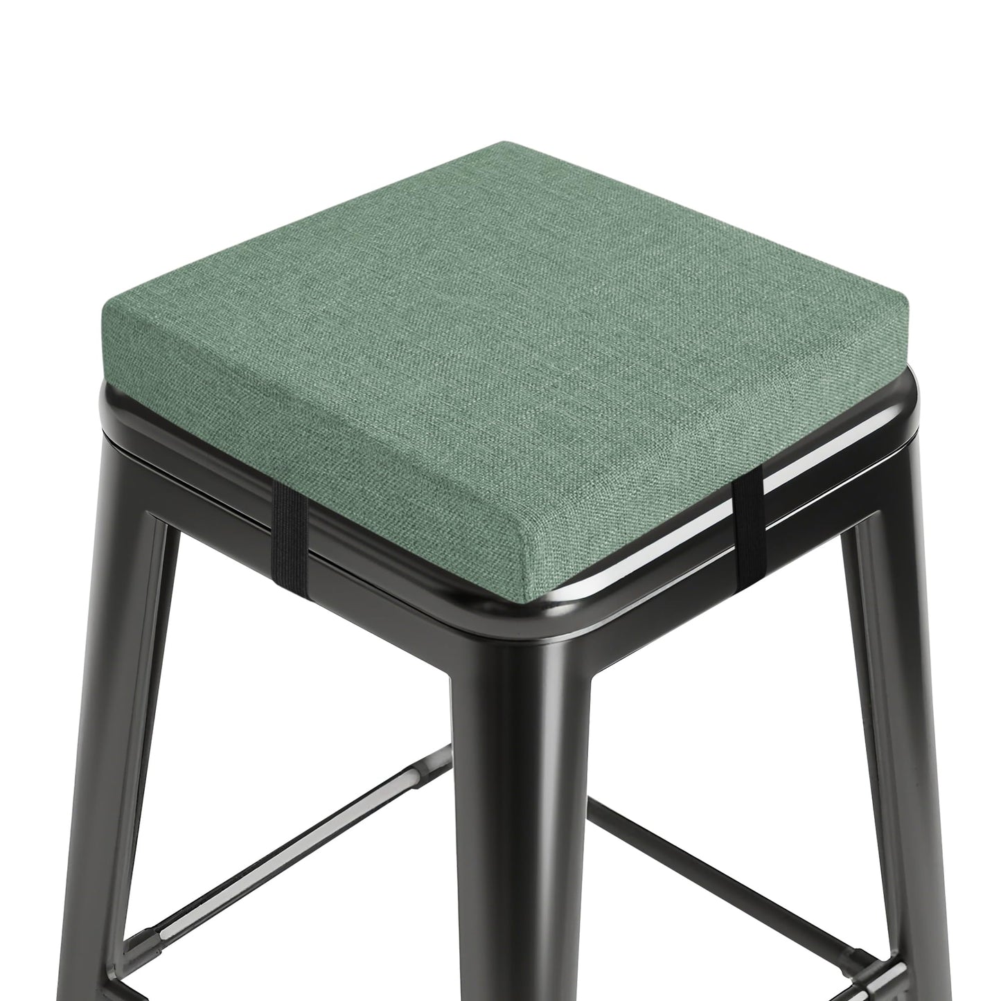 MineCozy Bar Stool Cushions Square 12" x 12" 1 Piece Sage Green