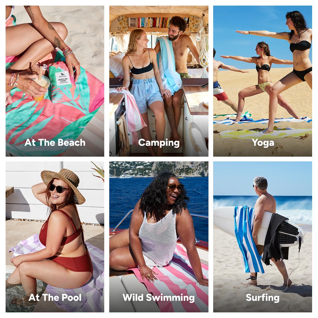 Dock & Bay Quick Dry Beach Towel - Hot Tropics, Extra Large