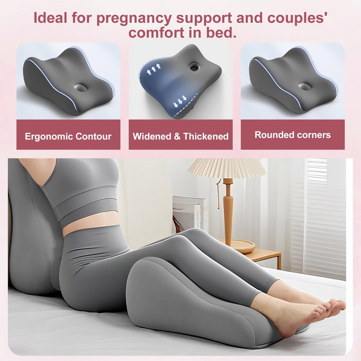 KUNYOS Couples Butt Cushion for Pregnant Women Furniture Pillow Pillowcase Suitable for Home Use, Ideal for Sitting and Lying