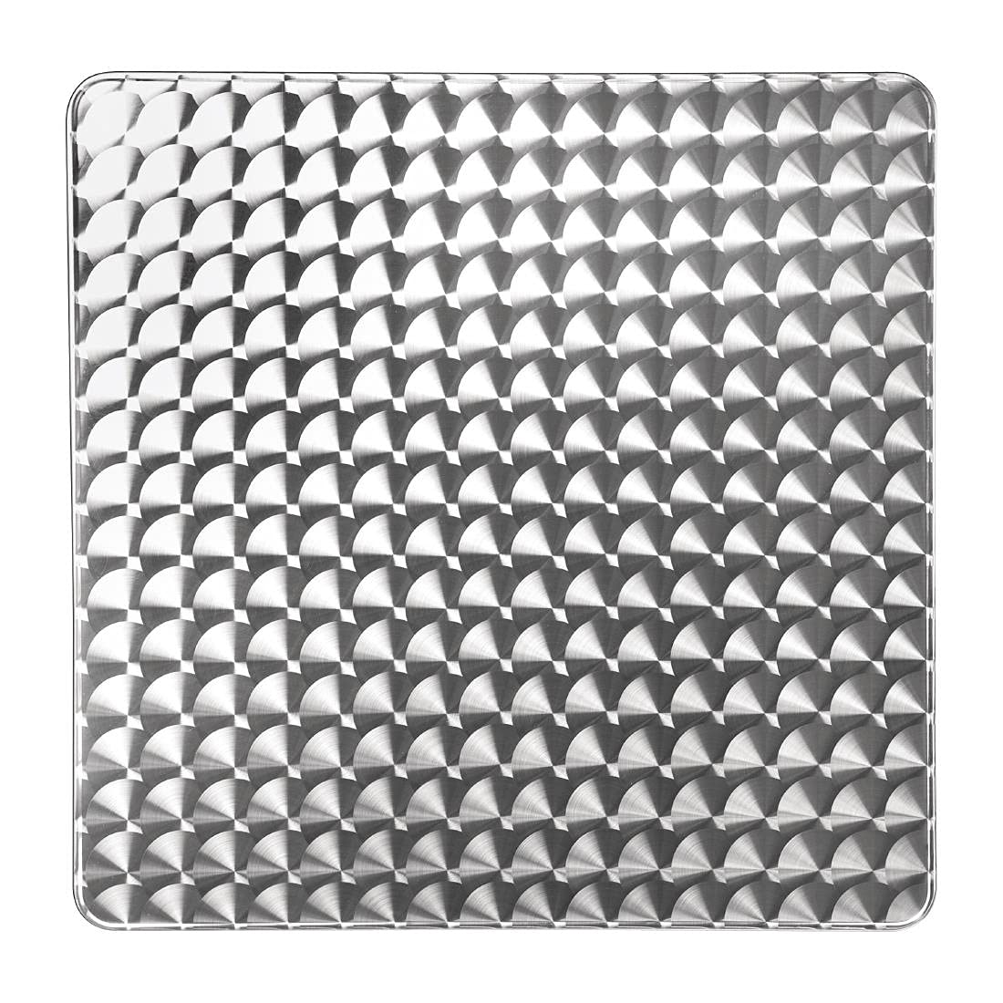 Bolero Commercial Stainless Steel Square Leg Table, 720x600x600mm
