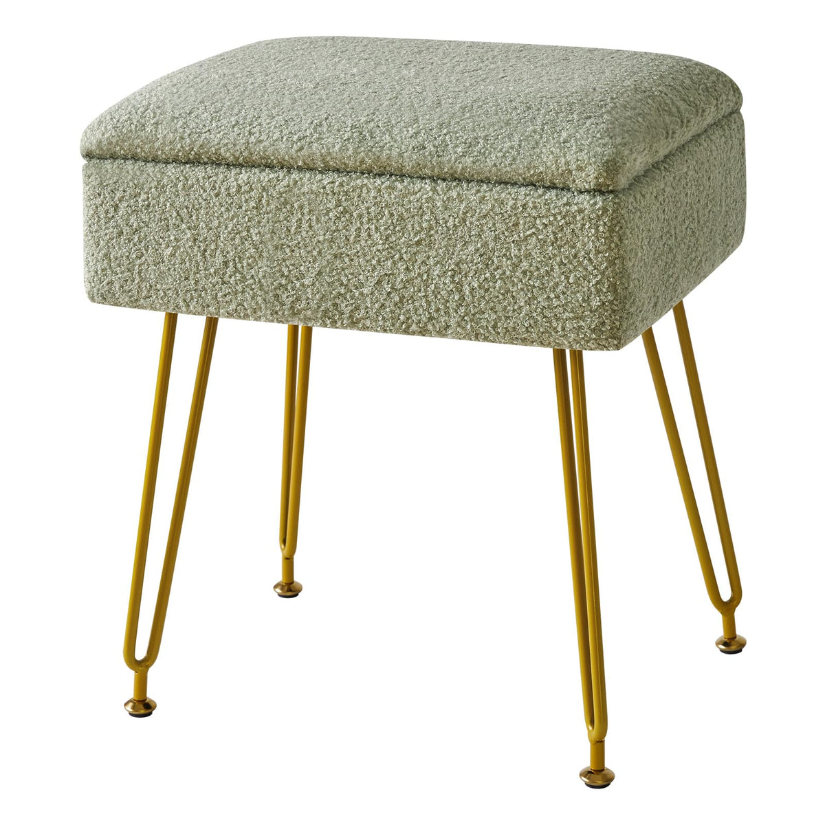 YMYNY Storage Ottomans, Chair Stool Upholstered, Footstool, Modern Dressing Table Stool, Pouf Couch Stool, Metal Legs, for Living Room