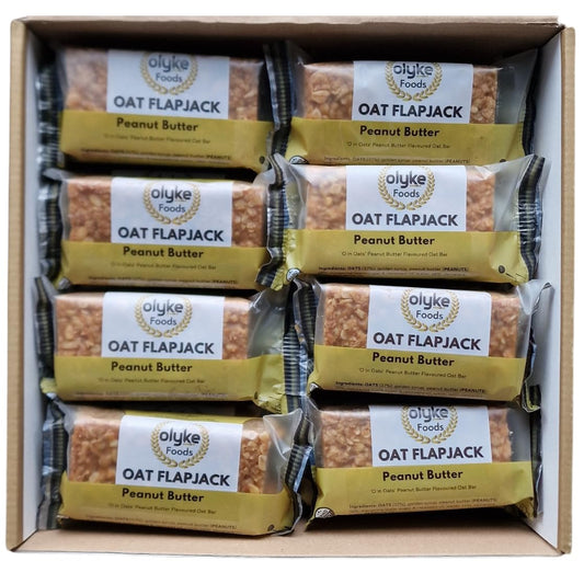 Olyke Peanut Butter Oat Flapjacks 90g (Box of 24)