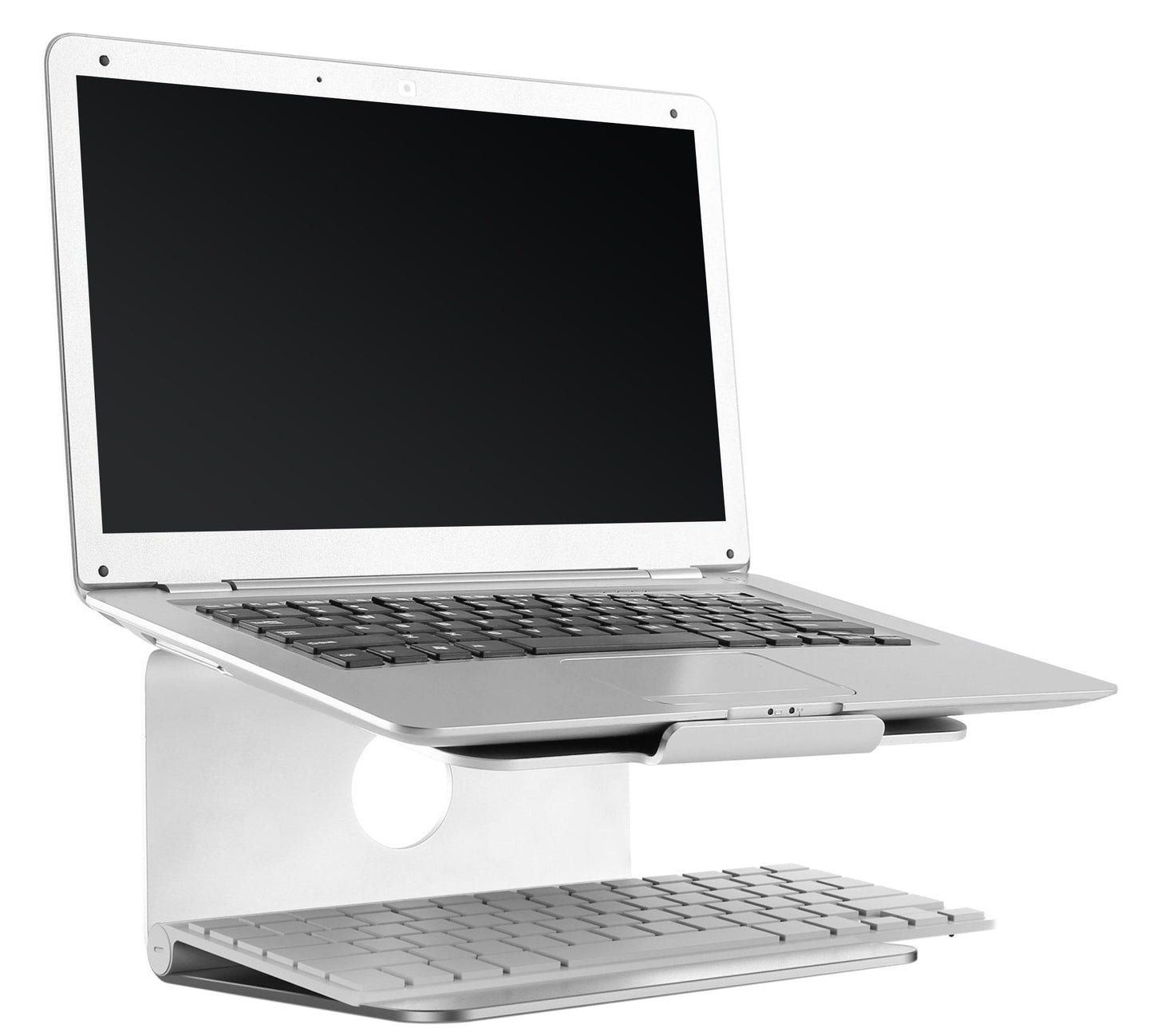 RICOO MacBook Stand MTS-02 Universal Laptop Notebook Air Pro Lap Tray Rack Organiser Ergonomic Single Screen Heightening Tablet Holder Swivel Rotate
