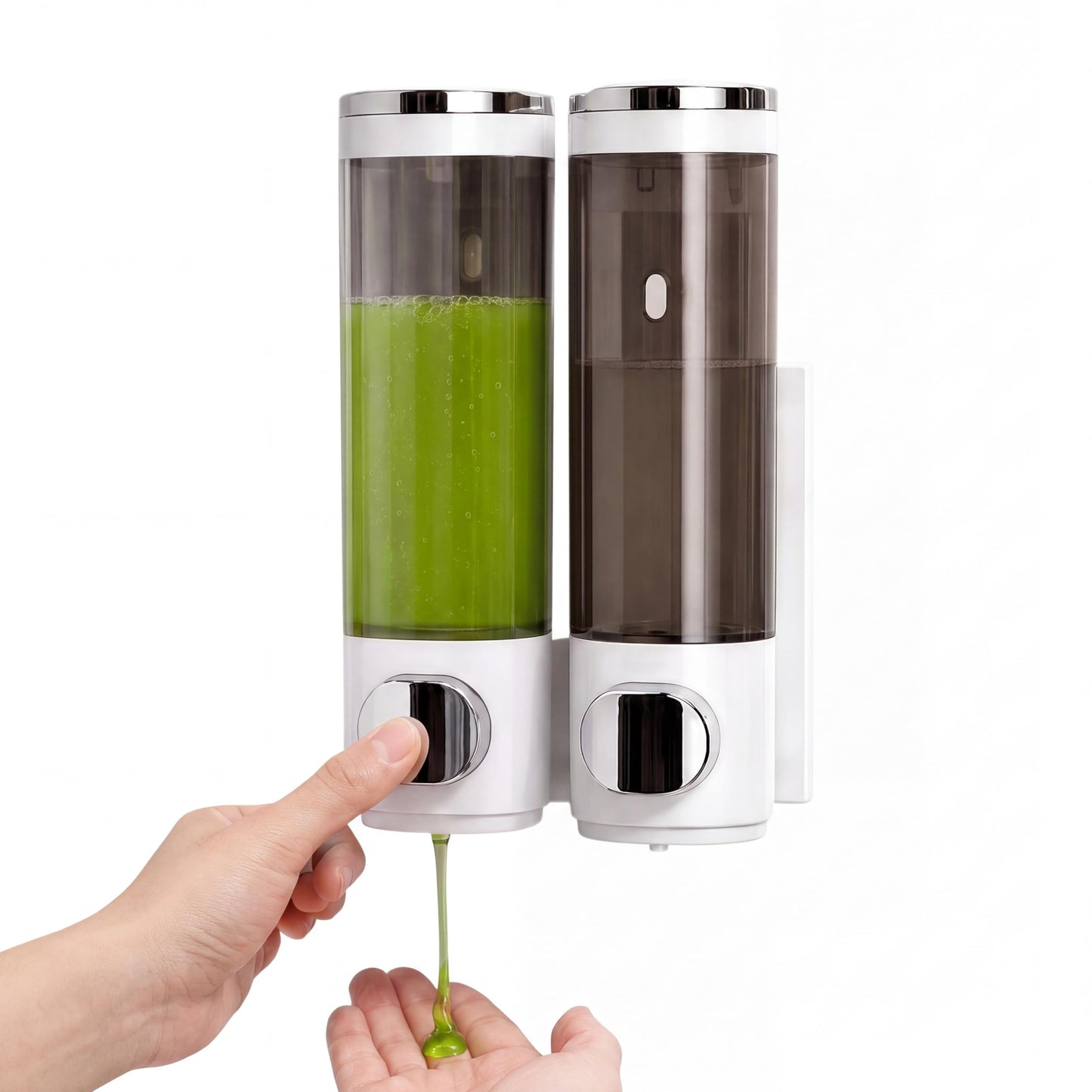 Wall Mounted Soap Dispenser, 600ml Bathroom Soap Dispenser Wall Mounted Shampoo Dispenser, Hand Soap Dispenser