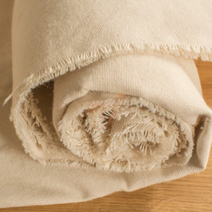 Canvas Fabric - Natural Unbleached 100% Cotton - 230 GSM Half Panama - 160 cm Wide for Craft, Paint, Home D?cor, Patchwork by M&J (10 METRE)