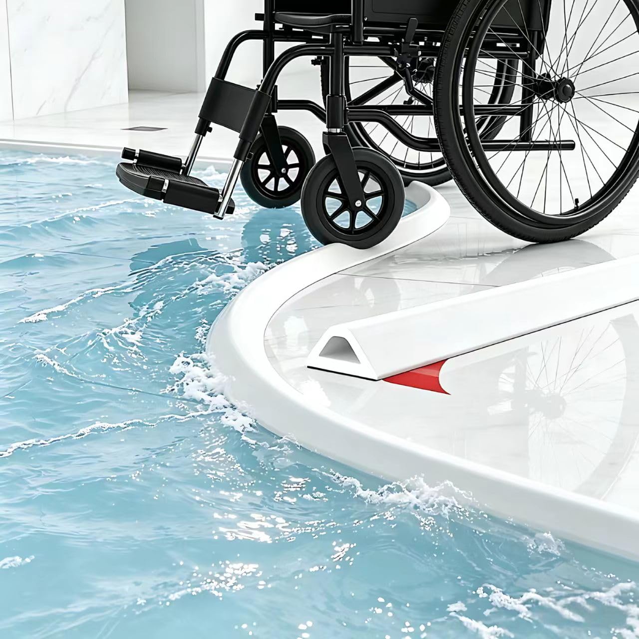 Wet Room Floor Barrier, Shower Tray Sealing Strip, Self-Adhesive Silicone Waterproof Shower Water Barrier for Bathroom Floor