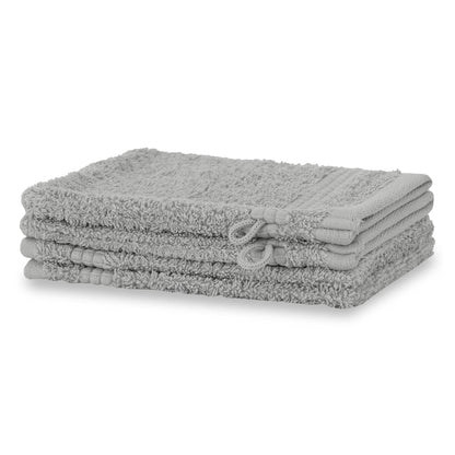 Merana Rome Washcloth Set Absorbent Soft and Lint- Terry Wash Gloves Luxury Quality Heavy Organic Cotton 590 GSM